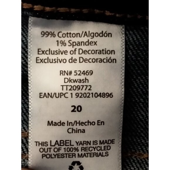 Time And Tru Womens Size 20 High-Rise Distressed Denim Shorts Button Fly - Picture 8 of 8